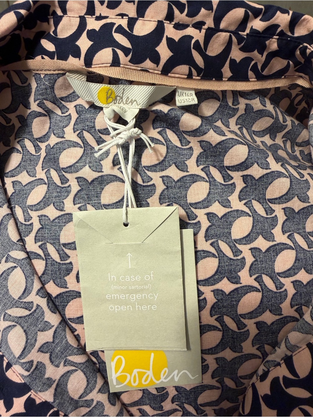 NWT Boden Isadora midi Short Sleeve Shirt Dress US12 - Picture 7 of 10